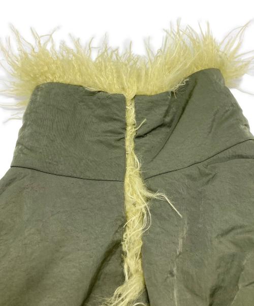 MAISON SPECIAL（メゾンスペシャル）MAISON SPECIAL (メゾンスペシャル) リバーシブルファーブルゾン/Reversible Fur Blouson グリーン×イエロー サイズ:FREEの古着・服飾アイテム