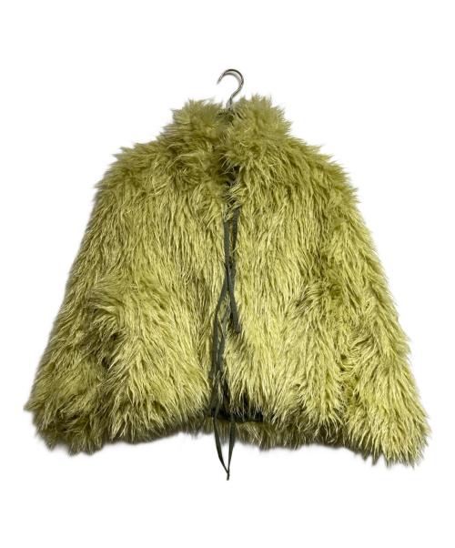 MAISON SPECIAL（メゾンスペシャル）MAISON SPECIAL (メゾンスペシャル) リバーシブルファーブルゾン/Reversible Fur Blouson グリーン×イエロー サイズ:FREEの古着・服飾アイテム