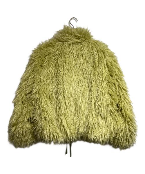 MAISON SPECIAL（メゾンスペシャル）MAISON SPECIAL (メゾンスペシャル) リバーシブルファーブルゾン/Reversible Fur Blouson グリーン×イエロー サイズ:FREEの古着・服飾アイテム