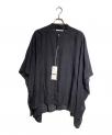 ）の古着「チェックシアーポンチョシャツ/Checked sheer poncho shirt」｜ネイビー