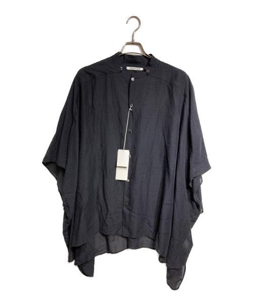 seven by seven（セブンバイセブン）SEVEN BY SEVEN (セブンバイセブン) チェックシアーポンチョシャツ/Checked sheer poncho shirt ネイビー サイズ:Lの古着・服飾アイテム