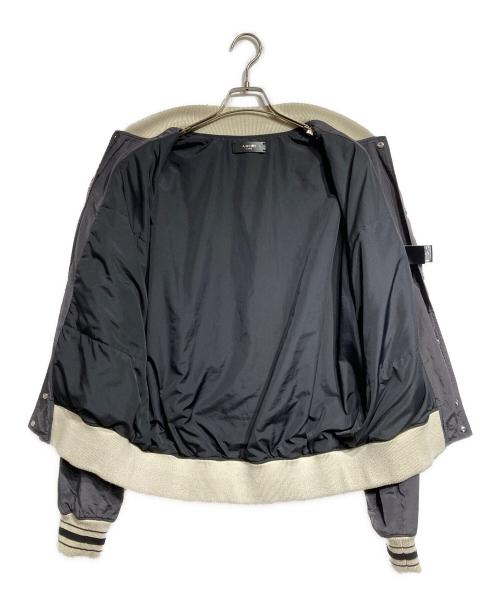 AMIRI（アミリ）AMIRI (アミリ) アーチロゴスタジャン/Arch Logo Stadium Jacket グレー サイズ:XLの古着・服飾アイテム