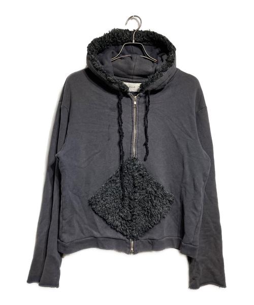 BLANK（ブランク）BLANK (ブランク) DIAMOND FUR HOODIE グレーの古着・服飾アイテム