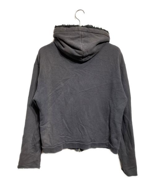BLANK（ブランク）BLANK (ブランク) DIAMOND FUR HOODIE グレーの古着・服飾アイテム