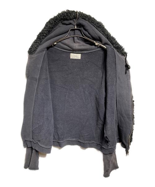 BLANK（ブランク）BLANK (ブランク) DIAMOND FUR HOODIE グレーの古着・服飾アイテム