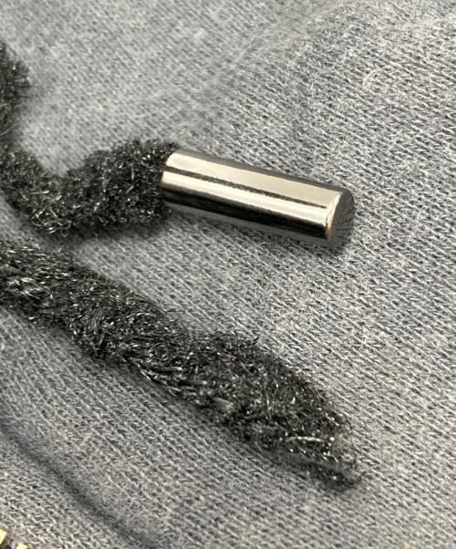 BLANK（ブランク）BLANK (ブランク) DIAMOND FUR HOODIE グレーの古着・服飾アイテム