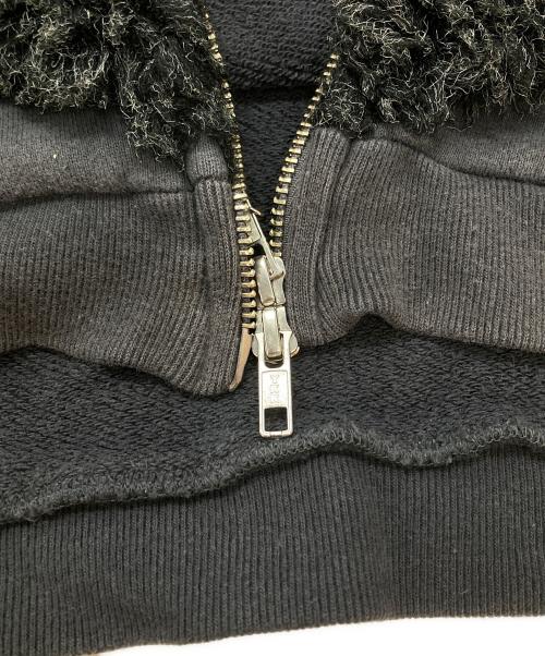 BLANK（ブランク）BLANK (ブランク) DIAMOND FUR HOODIE グレーの古着・服飾アイテム
