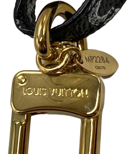 LOUIS VUITTON（ルイ ヴィトン）LOUIS VUITTON (ルイ ヴィトン) ビジューサック・キャットグラム フライングキャット/Louis Vuitton Bijou Sac Catogram Flying Cat ブラック×ゴールドの古着・服飾アイテム