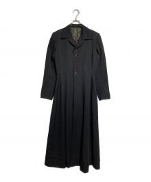 Jean Paul GAULTIER CLASSIQUE（ジャンポールゴルチエクラシック）の古着「ウールギャバジンスーパーロングコート/Wool gabardine super long coat」｜ブラック