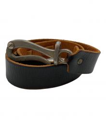 NUMBER (N)INE（ナンバーナイン）の古着「ペリカンフックレザーベルト/Pelican Hook Leather Belt」｜ブラック
