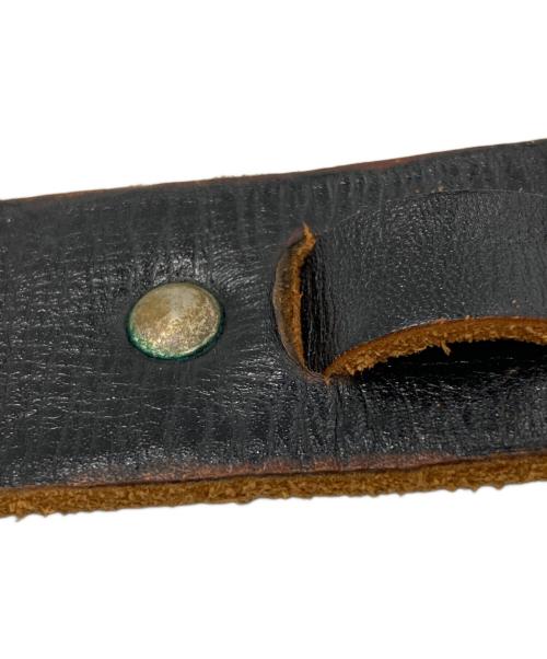 NUMBER (N)INE（ナンバーナイン）NUMBER (N)INE (ナンバーナイン) ペリカンフックレザーベルト/Pelican Hook Leather Belt ブラックの古着・服飾アイテム