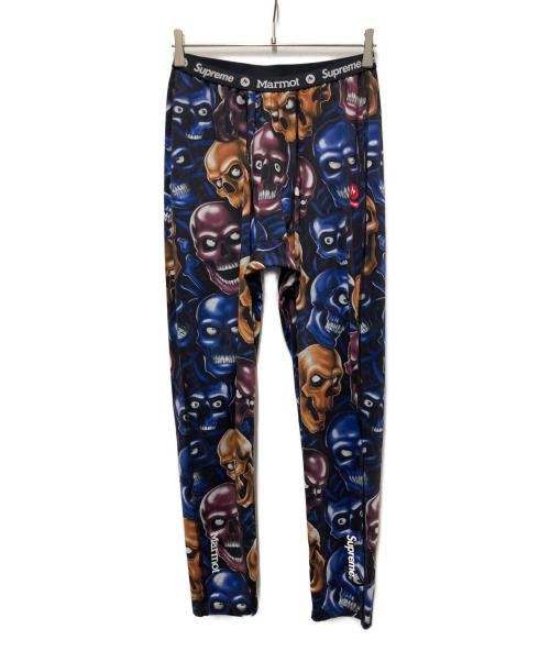 MARMOT（マーモット）Marmot (マーモット) Supreme (シュプリーム) Base Layer Pant ブラック×ネイビー サイズ:Ｍの古着・服飾アイテム