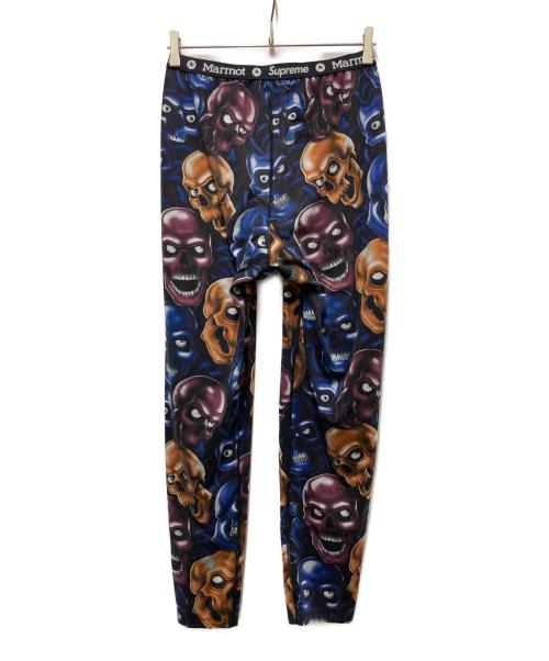 MARMOT（マーモット）Marmot (マーモット) Supreme (シュプリーム) Base Layer Pant ブラック×ネイビー サイズ:Ｍの古着・服飾アイテム