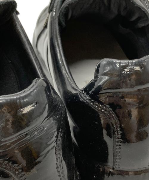 Maison Margiela（メゾンマルジェラ）Maison Margiela (メゾンマルジェラ) パテントジャーマントレーナースニーカー/Patent Leather German Army Trainer Sneakers ブラック サイズ:40の古着・服飾アイテム