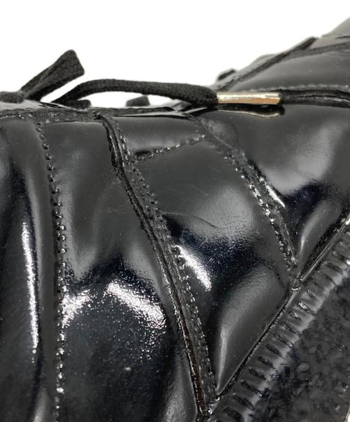Maison Margiela（メゾンマルジェラ）Maison Margiela (メゾンマルジェラ) パテントジャーマントレーナースニーカー/Patent Leather German Army Trainer Sneakers ブラック サイズ:40の古着・服飾アイテム