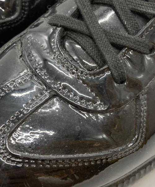 Maison Margiela（メゾンマルジェラ）Maison Margiela (メゾンマルジェラ) パテントジャーマントレーナースニーカー/Patent Leather German Army Trainer Sneakers ブラック サイズ:40の古着・服飾アイテム