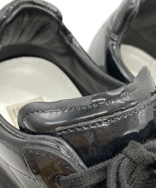 Maison Margiela（メゾンマルジェラ）Maison Margiela (メゾンマルジェラ) パテントジャーマントレーナースニーカー/Patent Leather German Army Trainer Sneakers ブラック サイズ:40の古着・服飾アイテム