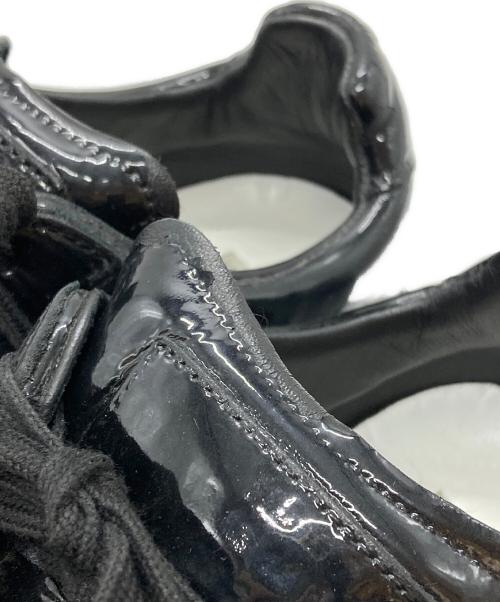 Maison Margiela（メゾンマルジェラ）Maison Margiela (メゾンマルジェラ) パテントジャーマントレーナースニーカー/Patent Leather German Army Trainer Sneakers ブラック サイズ:40の古着・服飾アイテム