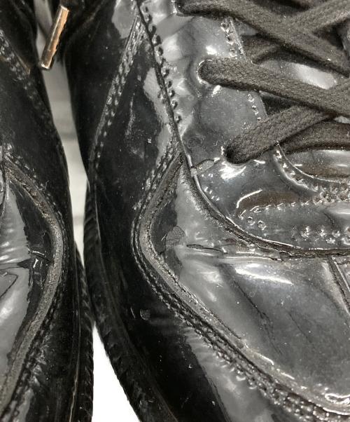 Maison Margiela（メゾンマルジェラ）Maison Margiela (メゾンマルジェラ) パテントジャーマントレーナースニーカー/Patent Leather German Army Trainer Sneakers ブラック サイズ:40の古着・服飾アイテム