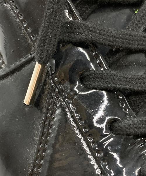 Maison Margiela（メゾンマルジェラ）Maison Margiela (メゾンマルジェラ) パテントジャーマントレーナースニーカー/Patent Leather German Army Trainer Sneakers ブラック サイズ:40の古着・服飾アイテム