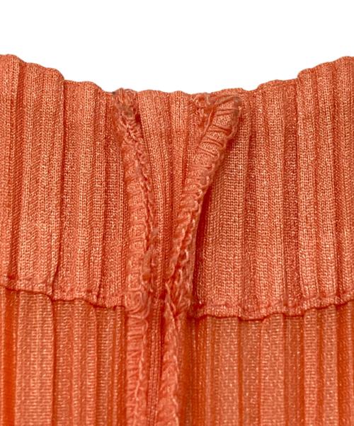PLEATS PLEASE（プリーツプリーズ）PLEATS PLEASE (プリーツプリーズ) プリーツカーディガン / Pleated Cardigan オレンジ サイズ:3の古着・服飾アイテム
