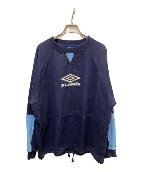 UMBRO（アンブロ）UMBRO (アンブロ) X-LARGE (エクストララージ) DRILL TOP ネイビー サイズ:	SIZE Mの古着・服飾アイテム