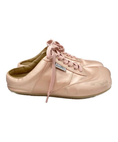 MM6 Maison Margiela（エムエムシックスメゾンマルジェラ）MM6 Maison Margiela (エムエムシックスメゾンマルジェラ) サテンファクトリースニーカー/Satin Factory Sneakers ピンク サイズ:36の古着・服飾アイテム