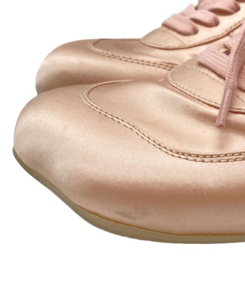 MM6 Maison Margiela（エムエムシックスメゾンマルジェラ）MM6 Maison Margiela (エムエムシックスメゾンマルジェラ) サテンファクトリースニーカー/Satin Factory Sneakers ピンク サイズ:36の古着・服飾アイテム