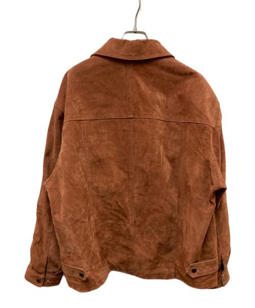 FD（エフディ）FD (エフディ) スエードレザージャケット ブラウン サイズ:Lの古着・服飾アイテム