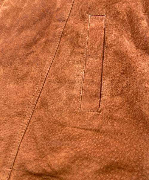 FD（エフディ）FD (エフディ) スエードレザージャケット ブラウン サイズ:Lの古着・服飾アイテム