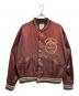 BOWWOW（バウワウ）の古着「BASEBALL CHAMPION SATIN J/ベースボール チャンピオン サテン ジャケットACKET AGED」｜ボルドー