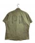 BOWWOW (バウワウ) PW P-41 HBT SS JK AGED/PW P-41 ヘリンボーンツイル ショートスリーブ ジャケット オリーブ サイズ:L：18000円