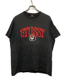stussy（ステューシー）の古着「ロゴプリントTシャツ」｜ブラック