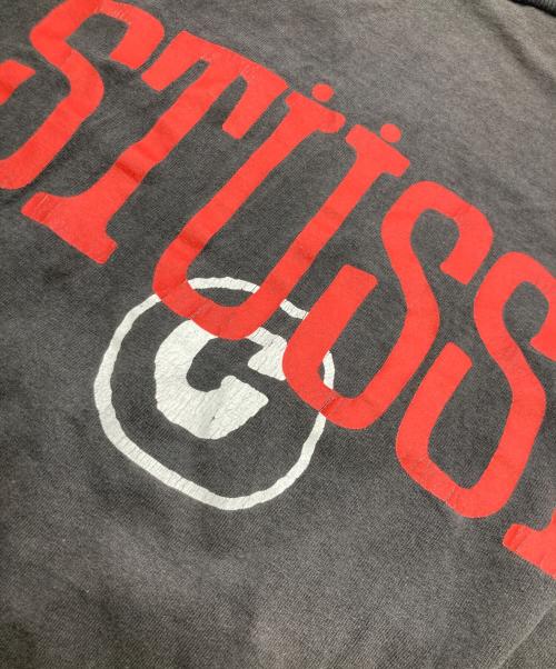 stussy（ステューシー）stussy (ステューシー) ロゴプリントTシャツ ブラック サイズ:Lの古着・服飾アイテム