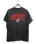 stussy (ステューシー) ロゴプリントTシャツ ブラック サイズ:L：8000円