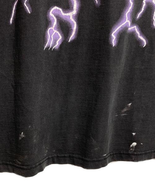 AMERICAN THUNDER（アメリカンサンダー）AMERICAN THUNDER (アメリカンサンダー) スカル×スネーク×サンダーTシャツ/AMERICAN Thunder ブラック サイズ:不明の古着・服飾アイテム