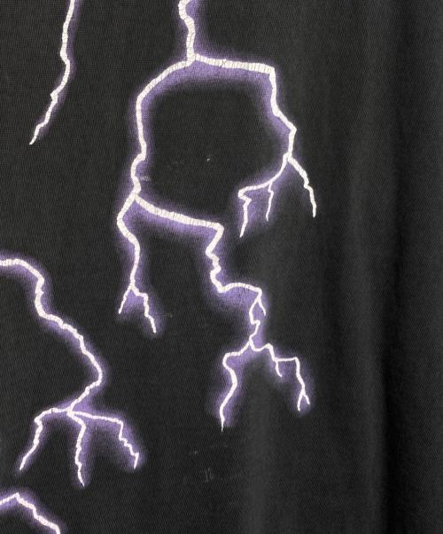 AMERICAN THUNDER（アメリカンサンダー）AMERICAN THUNDER (アメリカンサンダー) スカル×スネーク×サンダーTシャツ/AMERICAN Thunder ブラック サイズ:不明の古着・服飾アイテム