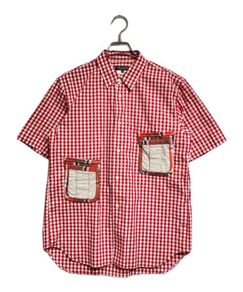 COMME des GARCONS HOMME PLUS（コムデギャルソンオムプリュス）COMME des GARCONS HOMME PLUS (コムデギャルソンオムプリュス) パッチポケットギンガムチェックシャツ/Patch pocket gingham check shirt レッド サイズ:Sの古着・服飾アイテム