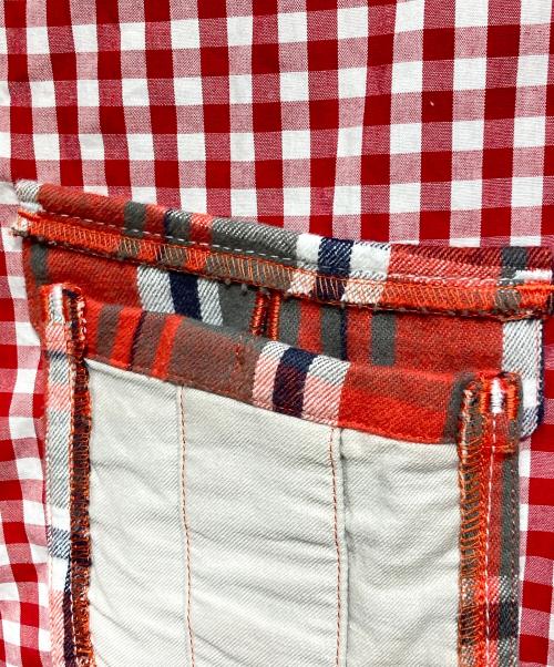 COMME des GARCONS HOMME PLUS（コムデギャルソンオムプリュス）COMME des GARCONS HOMME PLUS (コムデギャルソンオムプリュス) パッチポケットギンガムチェックシャツ/Patch pocket gingham check shirt レッド サイズ:Sの古着・服飾アイテム