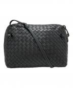 BOTTEGA VENETAボッテガベネタ）の古着「イントレチャートショルダーバッグ/Intrecciato shoulder bag」｜ブラック