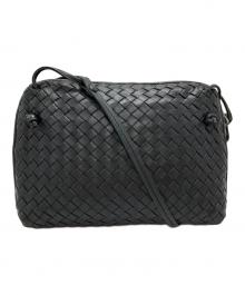 BOTTEGA VENETA（ボッテガベネタ）の古着「イントレチャートショルダーバッグ/Intrecciato shoulder bag」｜ブラック