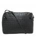 BOTTEGA VENETA（ボッテガベネタ）の古着「イントレチャートショルダーバッグ/Intrecciato shoulder bag」｜ブラック