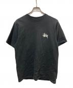 stussyステューシー）の古着「ショーンフォントプリントTシャツ」｜ブラック