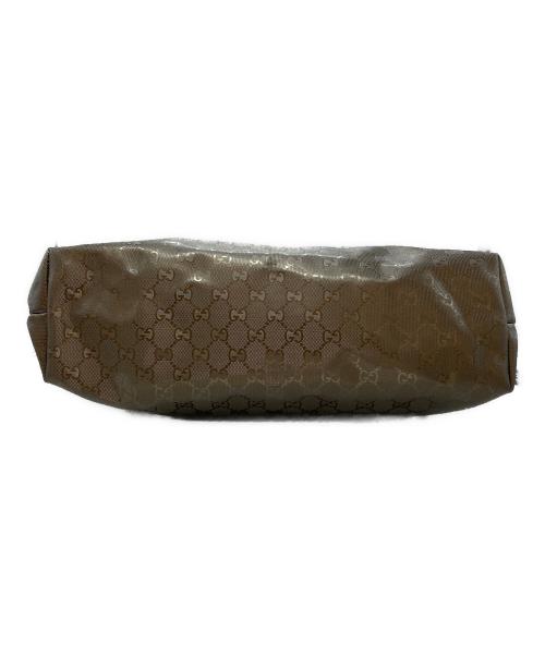 GUCCI（グッチ）GUCCI (グッチ) GGスプリームPVCトートバッグ/Gucci GG Supreme PVC tote bag ゴールドの古着・服飾アイテム