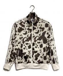 adidas Originals（アディダスオリジナル）の古着「サテン トラックジャケット/Satin track jacket」｜ベージュ×ブラウン