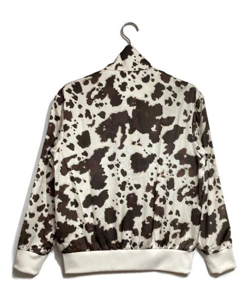 adidas Originals（アディダスオリジナル）adidas Originals (アディダスオリジナル) サテン トラックジャケット/Satin track jacket ベージュ×ブラウン サイズ:Lの古着・服飾アイテム