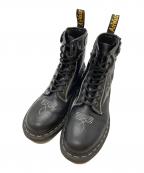 Dr.Martensドクターマーチン）の古着「ウエスタン刺繍8ホールブーツ/Western embroidered 8-eye boots」｜ブラック