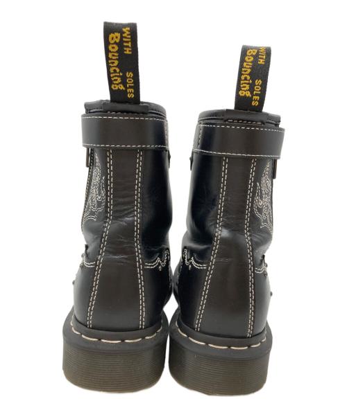 Dr.Martens（ドクターマーチン）Dr.Martens (ドクターマーチン) ウエスタン刺繍8ホールブーツ/Western embroidered 8-eye boots ブラック サイズ:EU38の古着・服飾アイテム