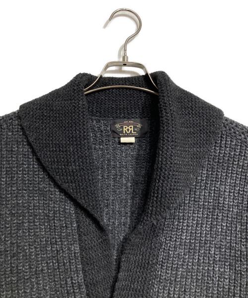 RRL（ダブルアールエル）RRL (ダブルアールエル) ショールカラーカーディガン/Shawl collar cardigan グレー サイズ:Sの古着・服飾アイテム