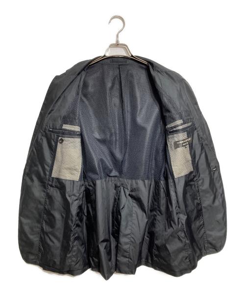 COMME des GARCONS HOMME PLUS（コムデギャルソンオムプリュス）COMME des GARCONS HOMME PLUS (コムデギャルソンオムプリュス) ナイロンメッシュテーラードジャケット/Nylon mesh tailored jacket ブラック サイズ:Mの古着・服飾アイテム